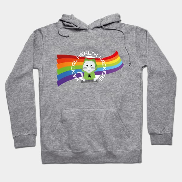 Mental Health Hackers Pride Logo Hoodie by mentalhealthhackers